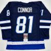 imageAutographedSigned Kyle Connor Winnipeg Blue Hockey Jersey JSA COA