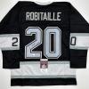 imageAutographedSigned Luc Robitaille HOF 09 Los Angeles LA Black Hockey Jersey JSA COA
