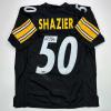 imageFacsimile Autographed Ryan Shazier Pittsburgh Black Reprint Laser Auto Football Jersey Size Mens XL