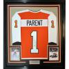 imageFramed AutographedSigned Bernie Parent 33x42 Philadelphia Orange Hockey Jersey JSA COA