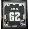 imageFramed AutographedSigned Jason Kelce 33x42 Philadelphia Black Football Jersey JSA COA