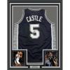 imageFramed AutographedSigned Stephon Castle 35x39 San Antonio Black Basketball Jersey JSA COA