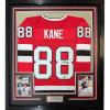 imageFramed Facsimile Autographed Patrick Kane 35x39 Chicago Red Reprint Laser Auto Hockey Jersey
