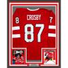 imageFramed Facsimile Autographed Sidney Crosby 35x39 Canada Red 2025 4 Nations FaceOff Reprint Laser Auto Hockey Jersey