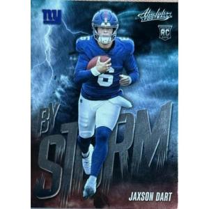image2025 Panini Absolute Jaxson Dart 7 By Storm New York Giants Rookie RC Football Card