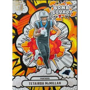 image2025 Panini Donruss Tetairoa McMillan BSTMN Bomb Squad Carolina Panthers Rookie RC Football Card