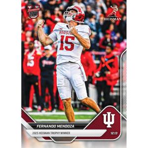 image2025 Topps Bowman U Now Fernando Mendoza 60 2025 Heisman Trophy Winner Indiana Hoosiers Rookie RC Football Card
