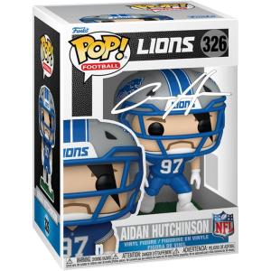 imageAidan Hutchinson 326 Facsimile Signed Reprint Laser Autographed Funko POP Football NFL Detroit Lions Figurine with Protector Case