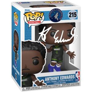 imageAnthony Edwards 215 Statement Edition Facsimile Signed Reprint Laser Autographed Funko POP Basketball NBA Minnesota Timberwolves Figurine with Protector Case