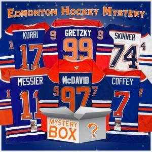 imageAutographedSigned Edmonton Hockey Jersey Mystery Box with PSA JSA or Beckett COA