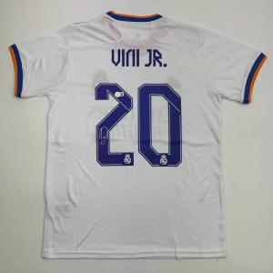 imageAutographedSigned Vini Vinicius Jr Real Madrid White Soccer Jersey Beckett BAS COA 2