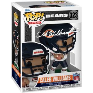 imageCaleb Williams 323 Facsimile Signed Reprint Laser Autographed Funko POP Football NFL Chicago Bears Figurine with Protector Case