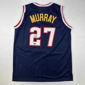imageFacsimile Autographed Jamal Murray Denver Blue Reprint Laser Auto Basketball Jersey Size Mens XL