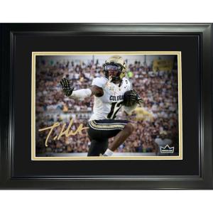 imageFramed Travis Hunter Heisman Pose Facsimile Laser Engraved Signature Auto Colorado Buffaloes 11x14 College Football Photo HOFSM Holo