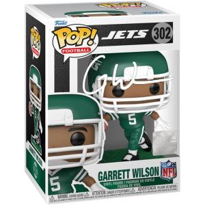 imageGarrett Wilson 302 Facsimile Signed Reprint Laser Autographed Funko POP Football NFL New York Jets Figurine with Protector Case