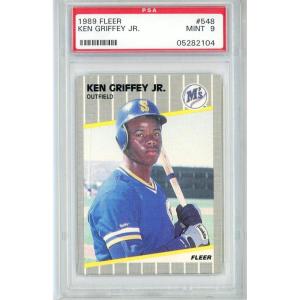 imageGraded 1989 Fleer Ken Griffey Jr 548 Rookie RC Baseball Card PSA 9 Mint
