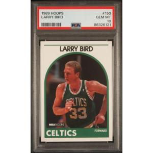 imageGraded 1989 Hoops Larry Bird 150 Basketball Card PSA 10 Gem Mint