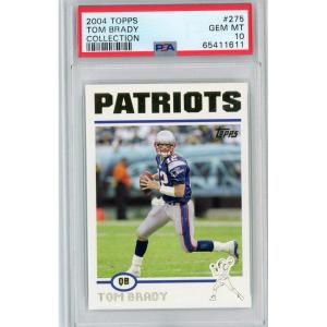 imageGraded 2004 Topps Collection Tom Brady 275 Football Card PSA 10 Gem Mint