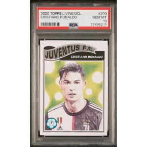 imageGraded 2020 Topps Living UEFA Champions League Cristiano Ronaldo 200 Soccer Card PSA 10 Gem Mint