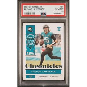 imageGraded 2021 Panini Chronicles Trevor Lawrence 47 Rookie RC Football Card PSA 10 Gem Mint