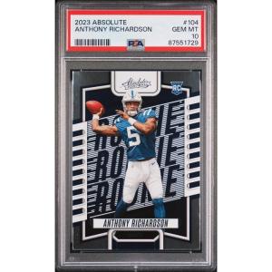 imageGraded 2023 Panini Absolute Anthony Richardson 104 Rookie RC Football Card PSA 10 Gem Mint