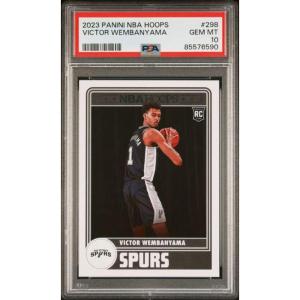 imageGraded 2023 Panini Hoops Victor Wembanyama 298 Rookie RC Basketball Card PSA 10 Gem Mint