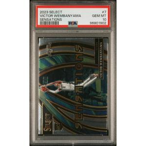 imageGraded 2023 Panini Select Victor Wembanyama 7 Sensations Rookie RC Basketball Card PSA 10 Gem Mint