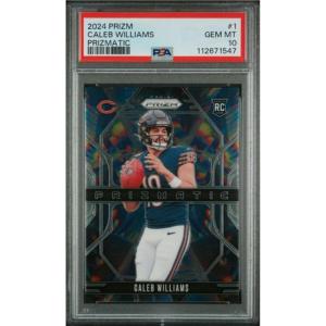 imageGraded 2024 Panini Prizm Caleb Williams 1 Prizmatic Rookie RC Football Card PSA 10 Gem Mint