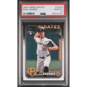 imageGraded 2024 Topps Update Paul Skenes US100 Rookie RC Baseball Card PSA 10 Gem Mint
