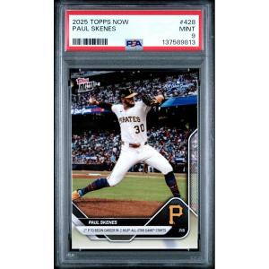 imageGraded 2025 Topps Now Paul Skenes 428 Baseball Card PSA 9 Mint