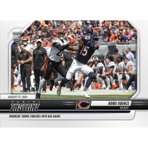 imageHall of Fame Sports Memorabilia  2024 Panini Instant NFL Preseason Rome Odunze 14 Chicago Bears Rookie RC Football Card