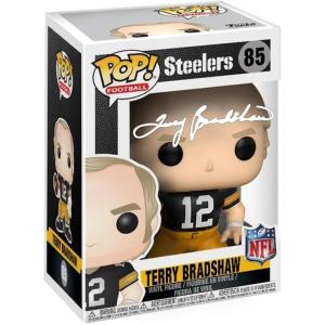 imageTerry Bradshaw 85 Facsimile Signed Reprint Laser Autographed Funko POP Football NFL Pittsburgh Steelers Figurine with Protector Case