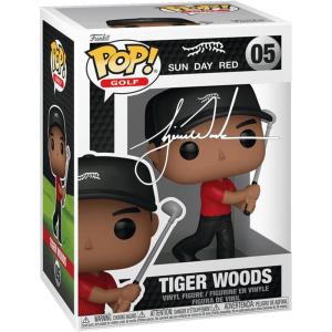 imageTiger Woods Swinging 05 Facsimile Signed Reprint Laser Autographed Funko POP Golf Figurine with Protector Case
