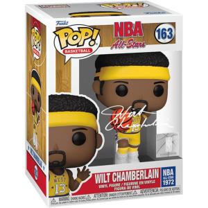 imageWilt Chamberlain 163 Facsimile Signed Reprint Laser Autographed Funko POP Basketball NBA Los Angeles Lakers Figurine with Protector Case