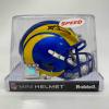 imageAutographedSigned Aaron Donald Los Angeles Rams Speed Mini Football Helmet Beckett COA