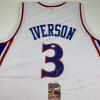 imageAutographedSigned Allen Iverson Philadelphia White Retro Basketball Jersey JSA COA