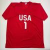 imageAutographedSigned Hope Solo Red Soccer Team USA World Cup Jersey JSA COA
