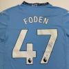 imageAutographedSigned Phil Foden Manchester City Blue Soccer Futbol Jersey Beckett BAS COA 3