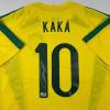 imageAutographedSigned Ricardo Kaka Brazil Yellow Soccer Futbol Jersey Beckett BAS COA