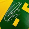 imageAutographedSigned Roberto Carlos Brazil Yellow Retro Soccer Jersey Beckett BAS COA
