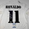 imageAutographedSigned Ronaldo Nazario Real Madrid White Soccer Jersey Beckett BAS COA