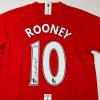 imageAutographedSigned Wayne Rooney Manchester United Red 2008 Soccer Jersey Beckett BAS COA