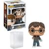 imageDaniel Radcliffe Harry Potter 32 with Prophecy Facsimile Signed Reprint Laser Autographed Funko POP Movies Figurine with Protector Case