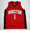 imageFacsimile Autographed Amen Thompson Houston Red Reprint Laser Auto Basketball Jersey Size Mens XL