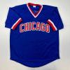 imageFacsimile Autographed Andre Dawson Chicago Blue Reprint Laser Auto Baseball Jersey Size Mens XL