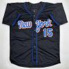 imageFacsimile Autographed Carlos Beltran New York Black Reprint Laser Auto Baseball Jersey Size Mens XL