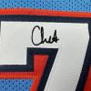imageFacsimile Autographed Chet Holmgren Oklahoma City Blue Reprint Laser Auto Basketball Jersey Size Mens XL