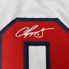 imageFacsimile Autographed Chipper Jones Atlanta White Reprint Laser Auto Baseball Jersey Size Mens XL
