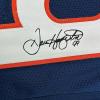 imageFacsimile Autographed Dan Hampton Chicago Blue Reprint Laser Auto Football Jersey Size Mens XL