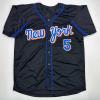 imageFacsimile Autographed David Wright New York Black Reprint Laser Auto Baseball Jersey Size Mens XL